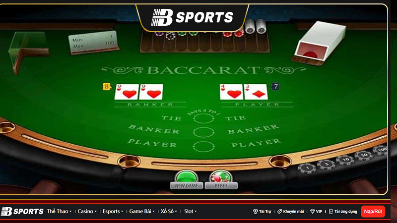 Những thế bài baccarat – Kỹ thuật canh bài baccarat đỉnh cao – Bsport